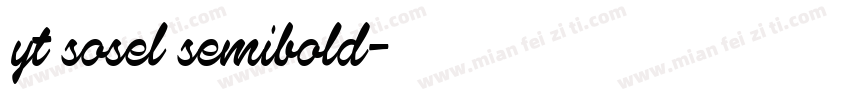 yt sosel semibold字体转换